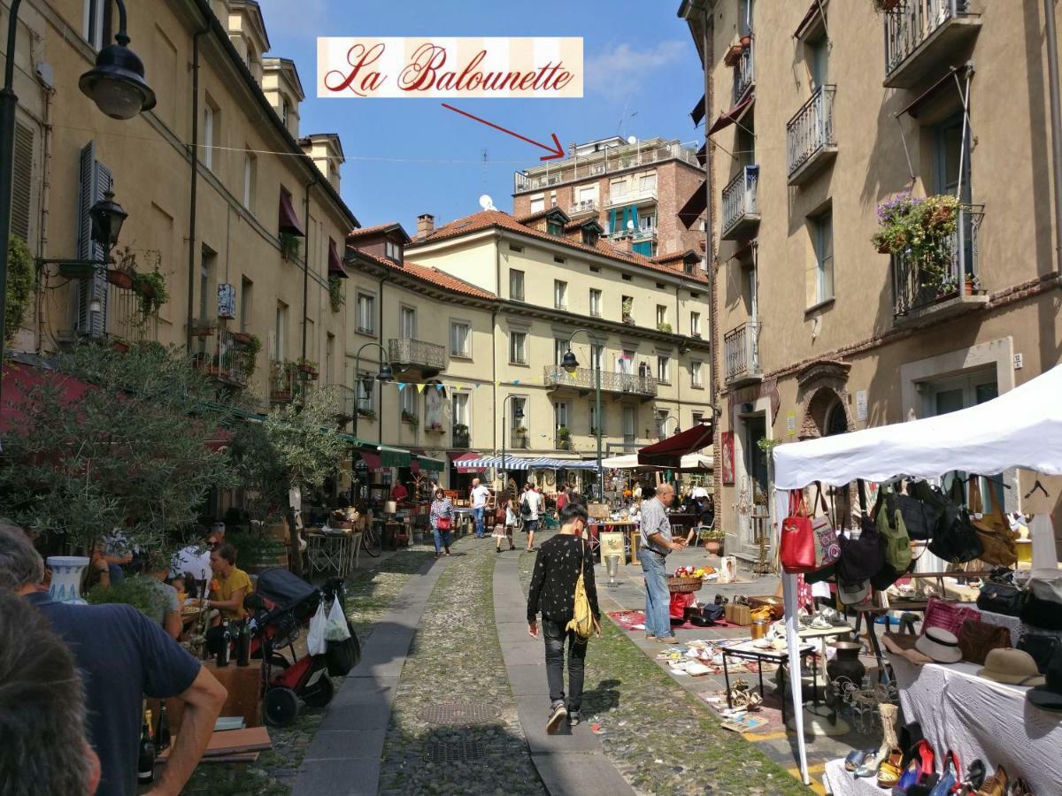 La Balounette - Pittoresco Attico Centrale Con Vista Sui Monti Turim Exterior foto
